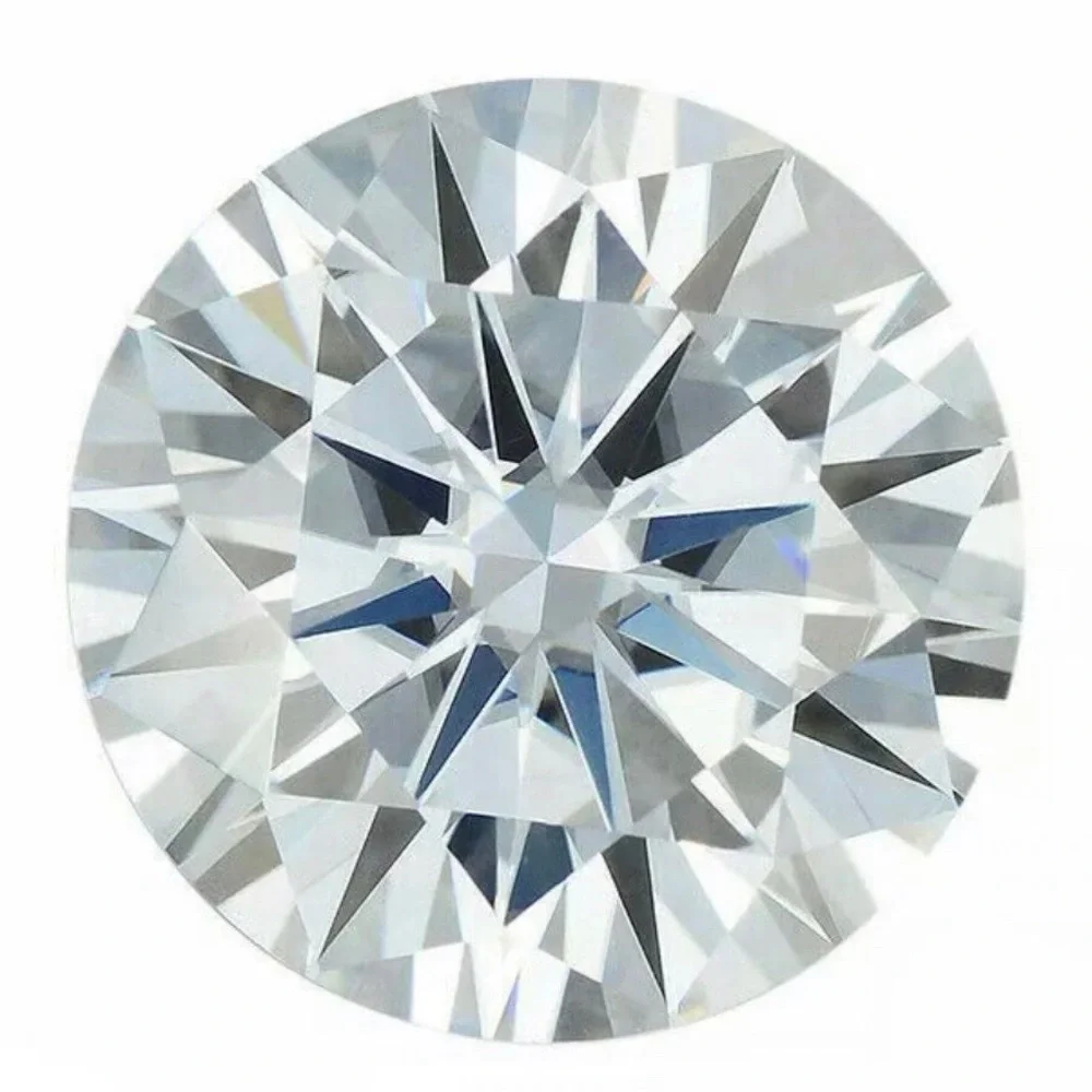 Loose Moissanite Real Gem Stone With GRA Certificate VVS1 D Round 1 Carat 6.5 MM - Picture 1 of 3